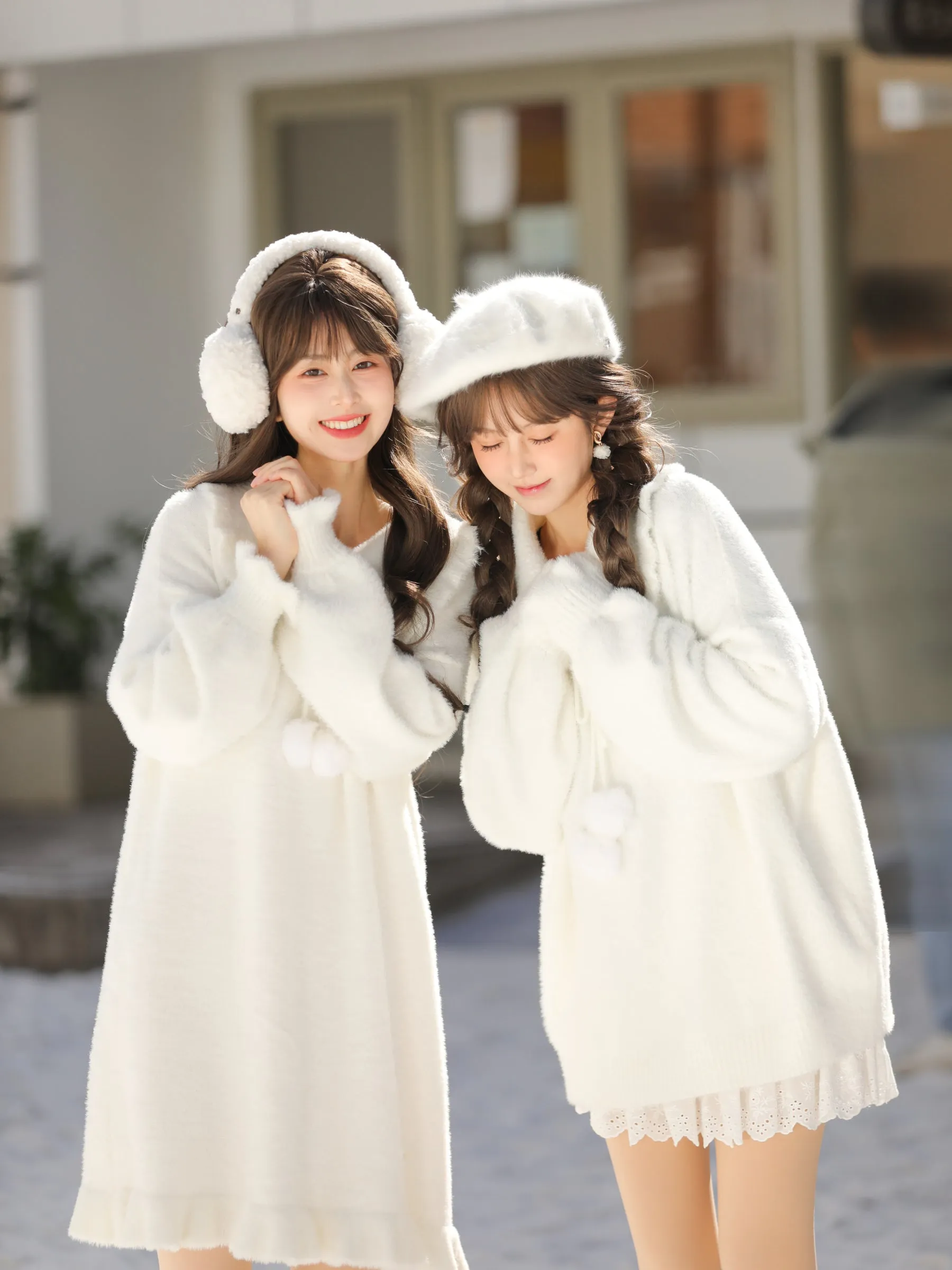 The First Snow Imitation Mink Knit Cozy Sweater