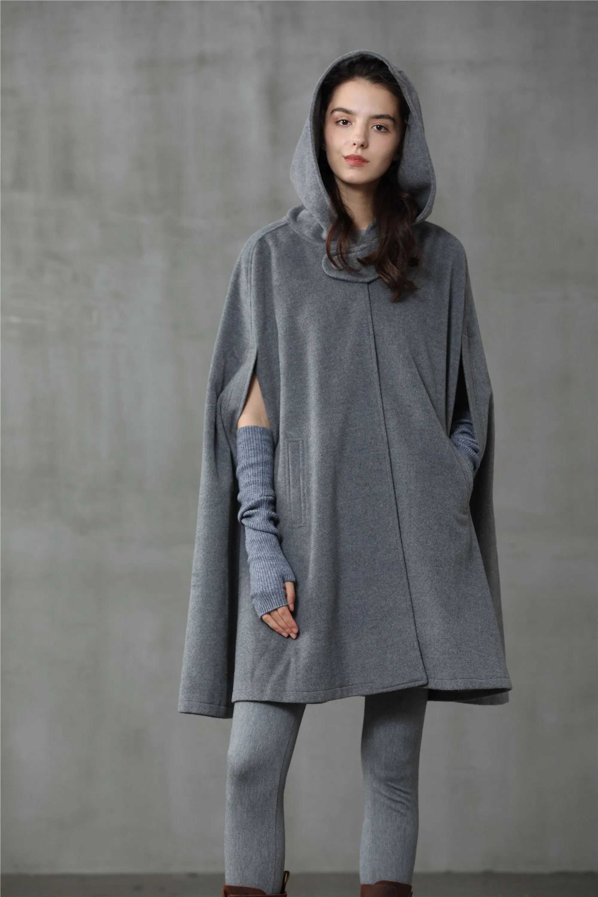 The New Yorker | Hooded Cashmere Cape