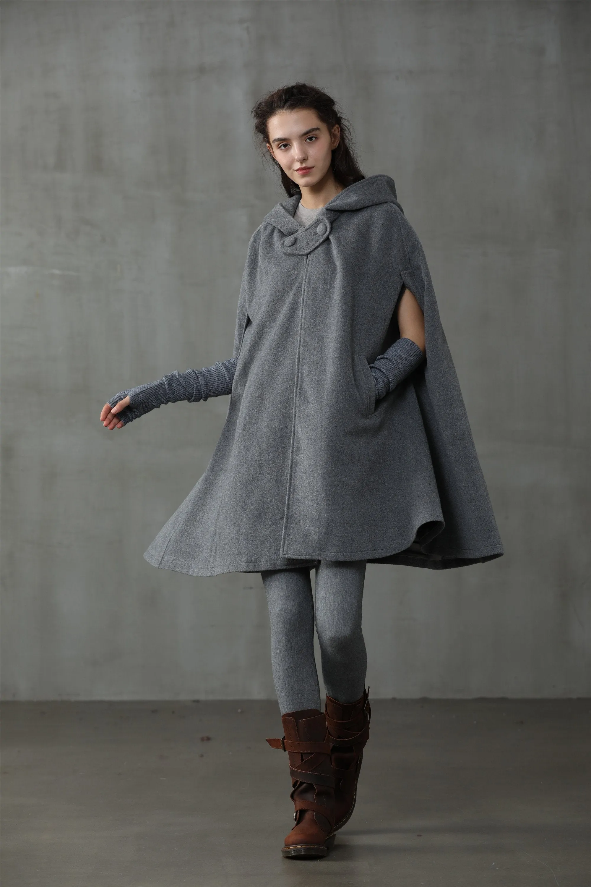 The New Yorker | Hooded Cashmere Cape