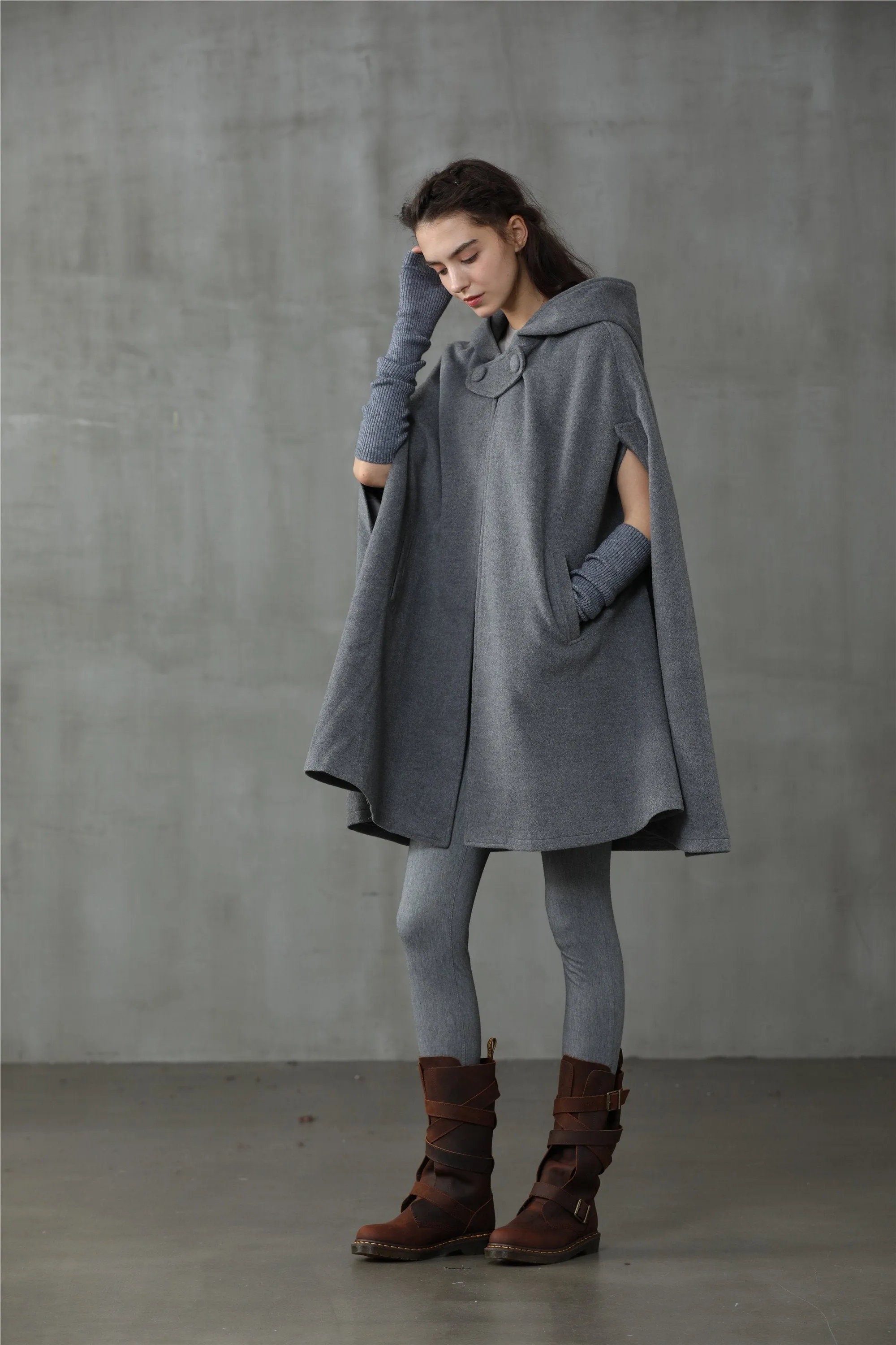 The New Yorker | Hooded Cashmere Cape