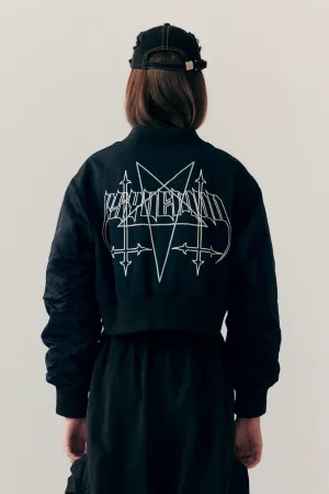 THRESHOLD CROPPED BOMBER JACKET