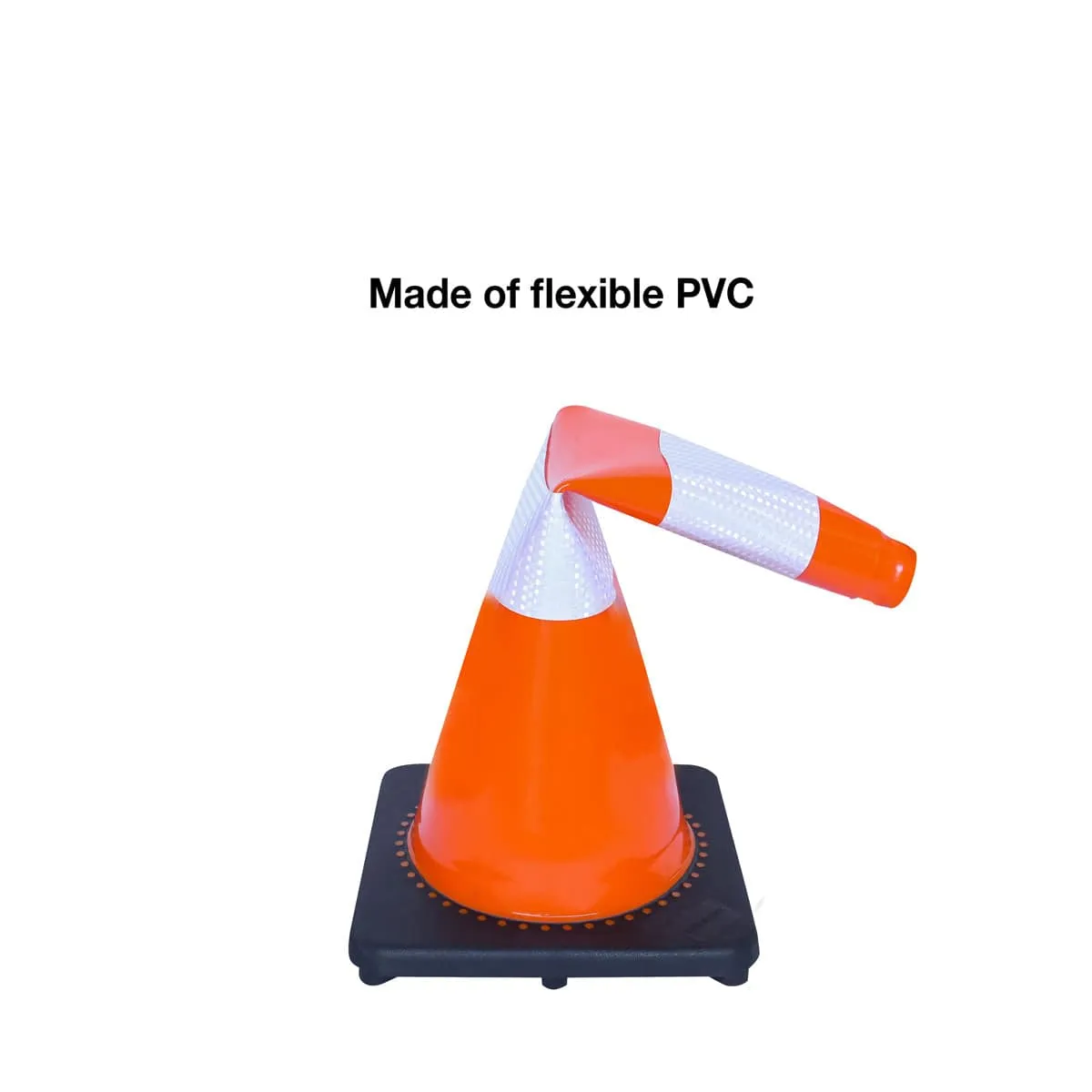 TMG Industrial 29” PVC Reflective Traffic Cones, 252 Cones, 14” Square Base, Hot & Cold Weather, High-Intensity Reflective Bands, TMG-TC29