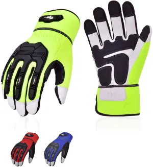 VGO 3 Pairs High Dexterity Soft Genuine Goat Gloves (3 Colors, GA7675)