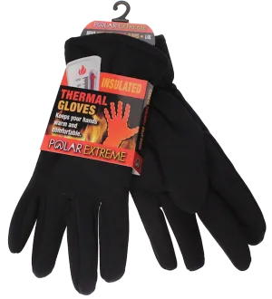 Winter Gloves-Men's Polar Extreme Lined Stretch Glove, Black