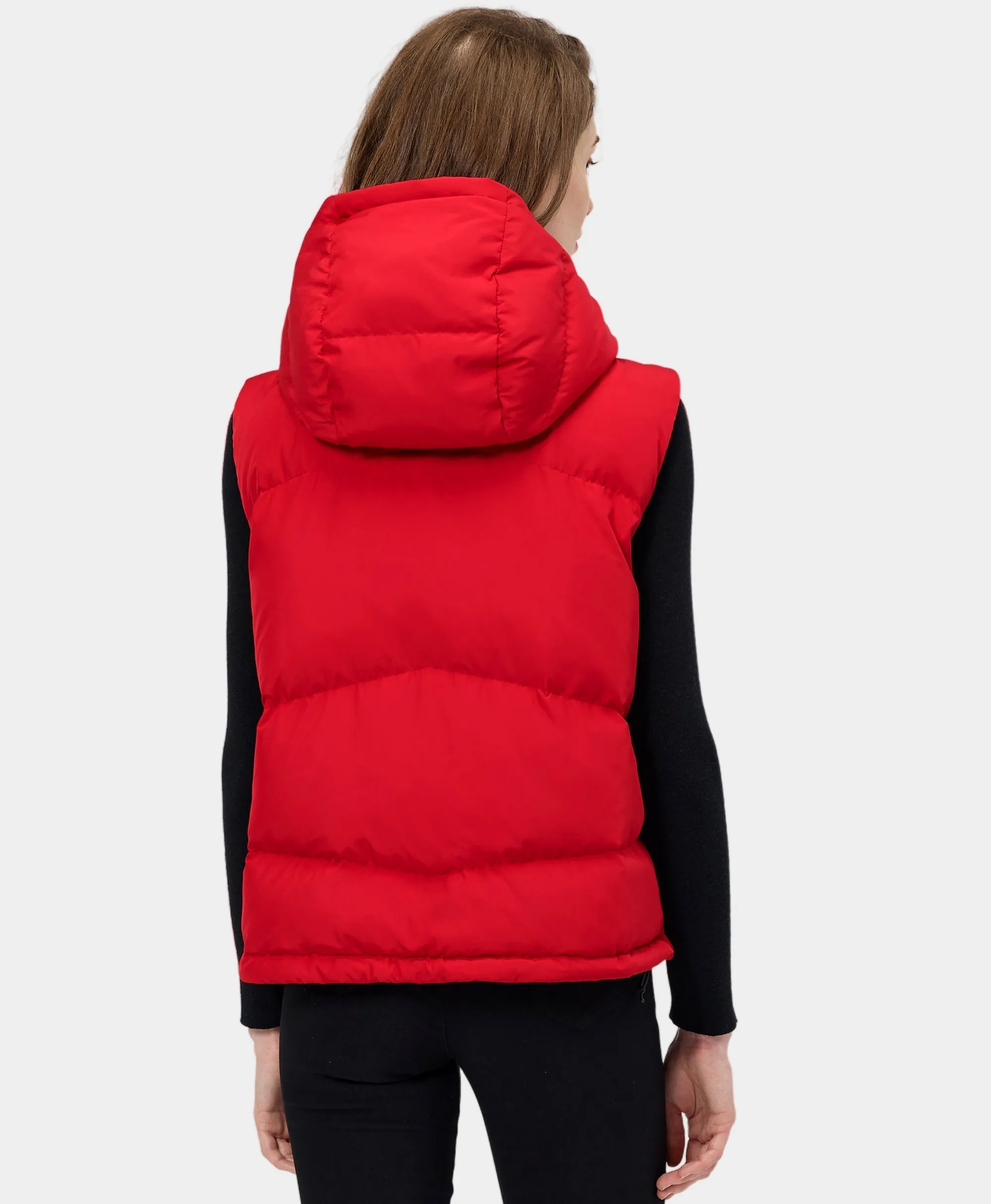 Women's Heated Cropped Puffer Down Vest (Apparel Only)